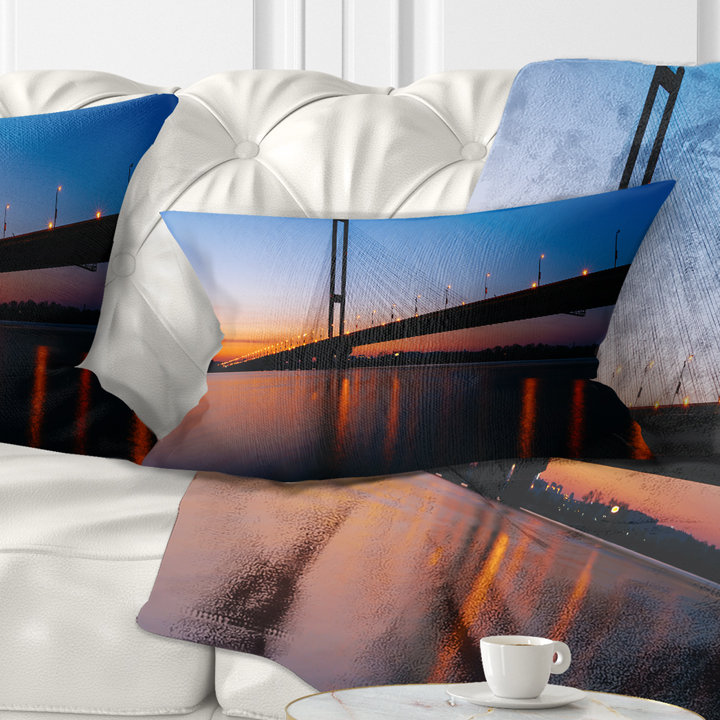 Coussin lombaire en kiev cityscape southern bridge