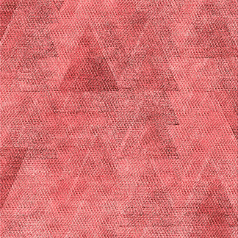 Tapis géométrique en laine pêche, Rectangle 8 pi x 10 pi
