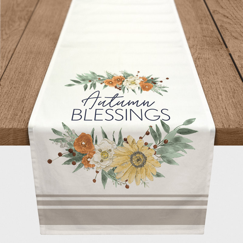 Somersworth Floral Thanksgiving Table Runner