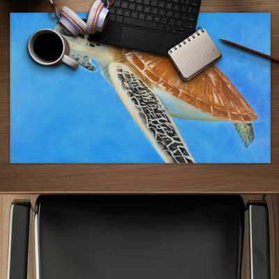 Sea turtle - 14.00"x24.25" Desk mat