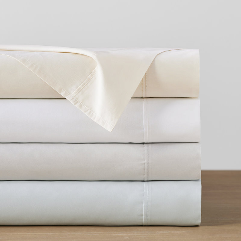 RE/FINE™ Emrik Brushed Organic Cotton Percale Sheet Set & Reviews | Wayfair