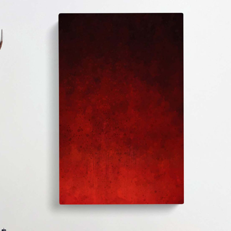 Seeing Red In Abstract - Wrapped Canvas, 50cm H x 35cm W x 3cm D