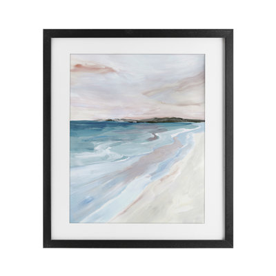 «Faded Coastal Serenity», reproduction encadrée sous verre, conception de Ian C.