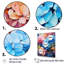 Hortensia bleue et orange II sur toile-1075935731-1075935730