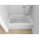 Alcove Soaking Skirt Bathtub with Overflow and Drain