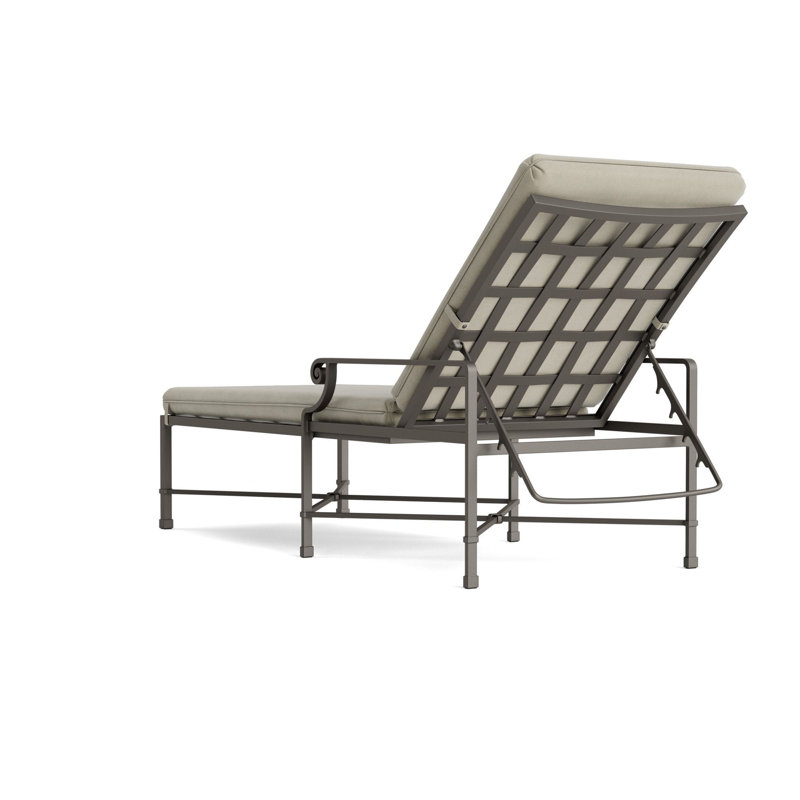 Venetian Outdoor Chaise Lounge, Mica, Fusion Natural