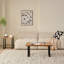 Medium-density Fiberboard Coffee Table With Metal Legs