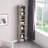 71" H With Wavy Border Design 8-Tier Ultra-Thin Double-Decker Multimedia Storage, With Multi-Functional Adjustable Shelves High And Narrow Display Bookcase-59609922
