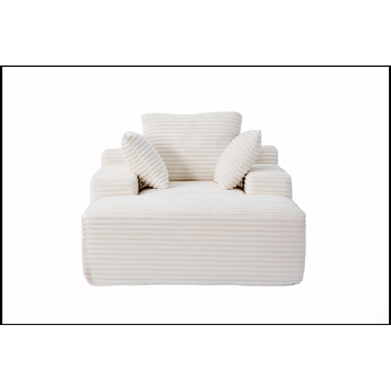 Méridienne surdimensionnée surdimensionnée Cozy Cloud Couch, Blanc