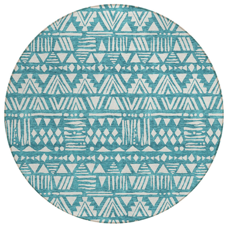 Tapis intérieur / extérieur Maliana, Rond 8 pi