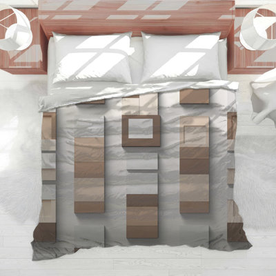 Geometric Wall Panels Comforter