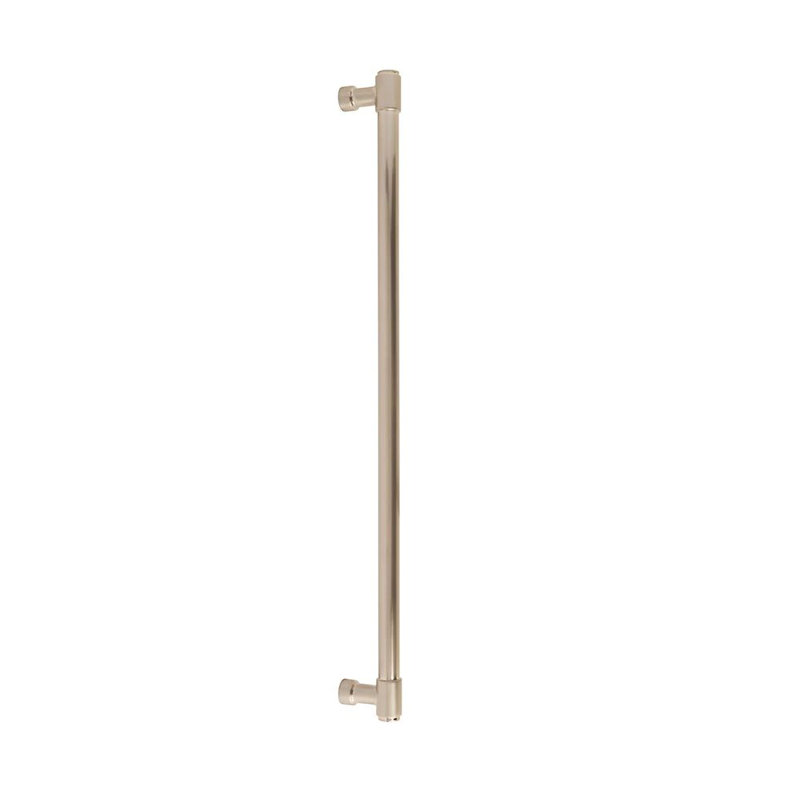 Poignée de porte de douche en verre Emtek Jasper (GBTB), 18", Nickel satiné