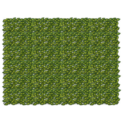 Vidaxl Balcony Screen With Leaves Garden Sunshade Dark Green/Green Multi Sizes