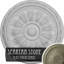 Médaillon de plafond H 15,75 po x l 15,75 po Kirke-27786349