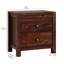 Table de chevet compacte 2 tiroirs Hibir-123297531