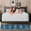 Matelas hybride - lit en mousse viscoélastique et à ressorts ensachés-845073788