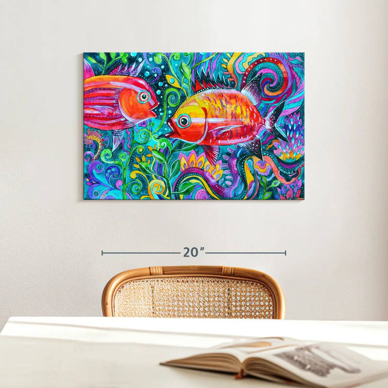 Brampt Underwater Fish, 16" H x 24" W