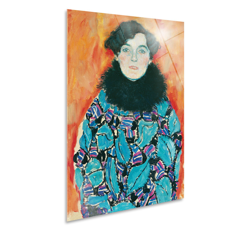 Portrait Of Johanna Staude by Gustav Klimt - No Frame Painting on Plastic / Acrylic, 65cm H x 95cm W