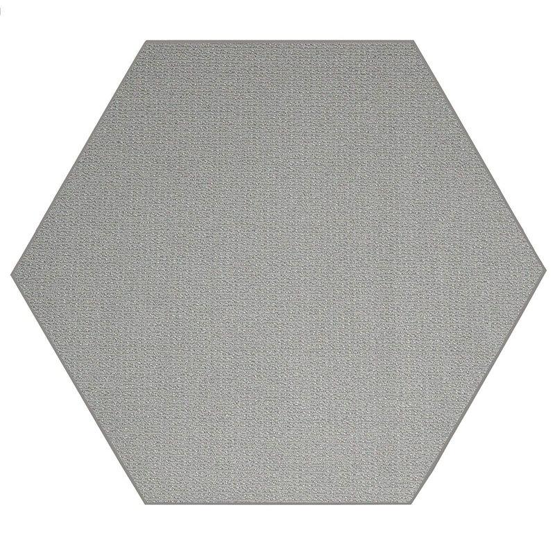 Iconic Indoor/Outdoor Rug - Gray, Hexagon 6'