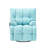 Cyan Velvet For One Person, Armrest Tray, Soft And Adjustable , Small Living Room Single , Tray Storage, Suitable Areas-1256733991