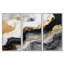 Glam Gold Flows - ensemble d'art mural en marbre noir-2066249988-2066249991