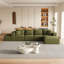 Ensemble de canapé modulaire rembourré moderne sans os, canapé modulaire en forme de L avec 6 coussins pour des agencements de salon flexibles-1307316976