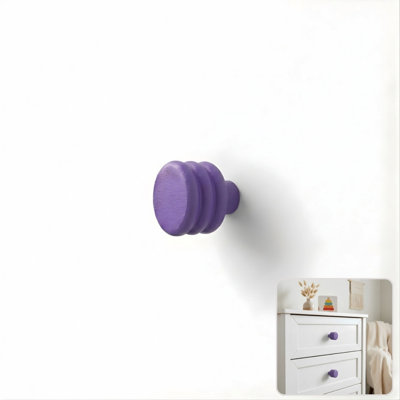 ROUS Hardware Honeycomb Cabinet Knob – Solid Aluminum, Royal (Purple) 1-Count