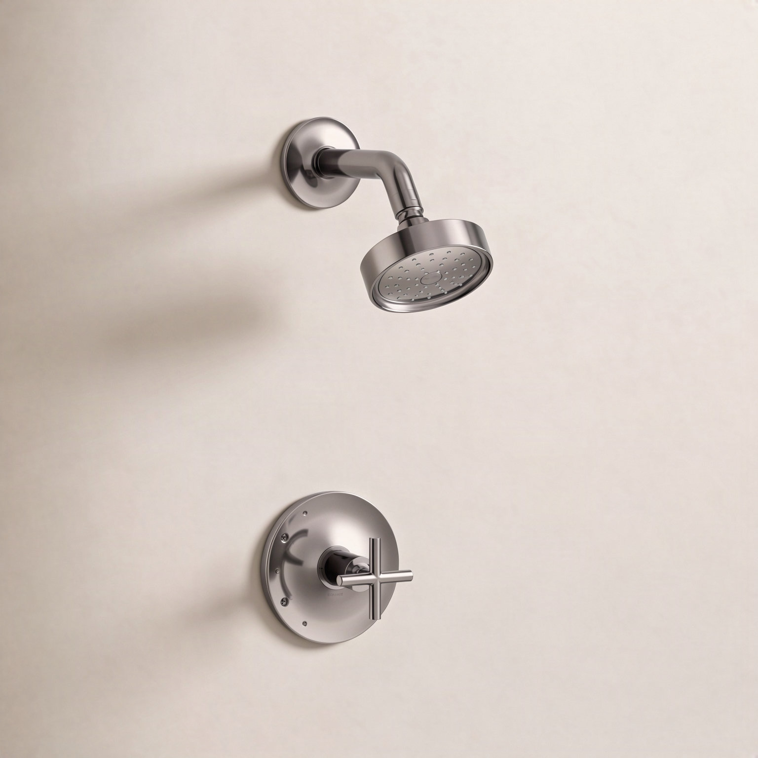 Purist Shower Trim, Vibrant Titanium, Cross Handle