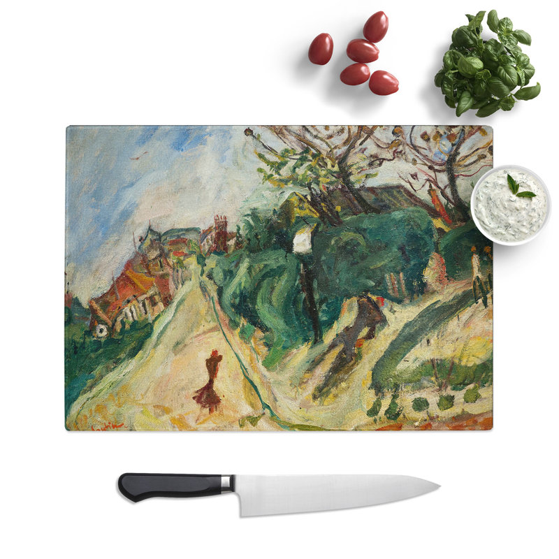 Landscape with Figure by Chaim Soutine Chopping Board, 0.4cm H x 28.5cm W x 39cm L