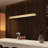 Gianni - 47.2" Wide LED  Linear Pendant Light in Brushed Champagne , 53W 3000K Dimmable Modern Chandelier for Kitchen Island & Dining Room, 130" Height Adjustable