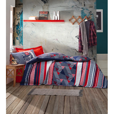 Cotton Striped Duvet Cover