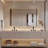 Viridiana Metal Rectangle Wall Mirror-1206740501-1206740505