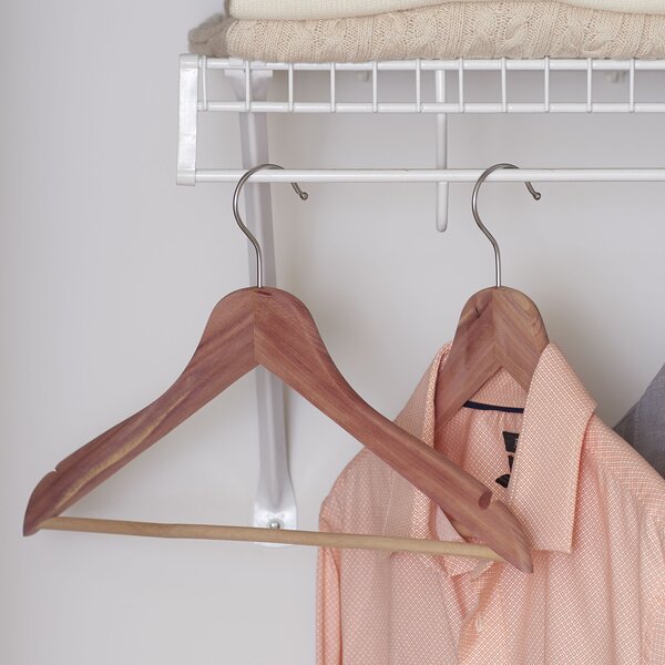 Cedar Contoured Coat Hanger with wide shoulder - More Than A