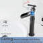Robinet de lavabo vasque de salle de bain monocorps à poignée simple avec drain escamotable en bronze huilé Waterfall-116142435