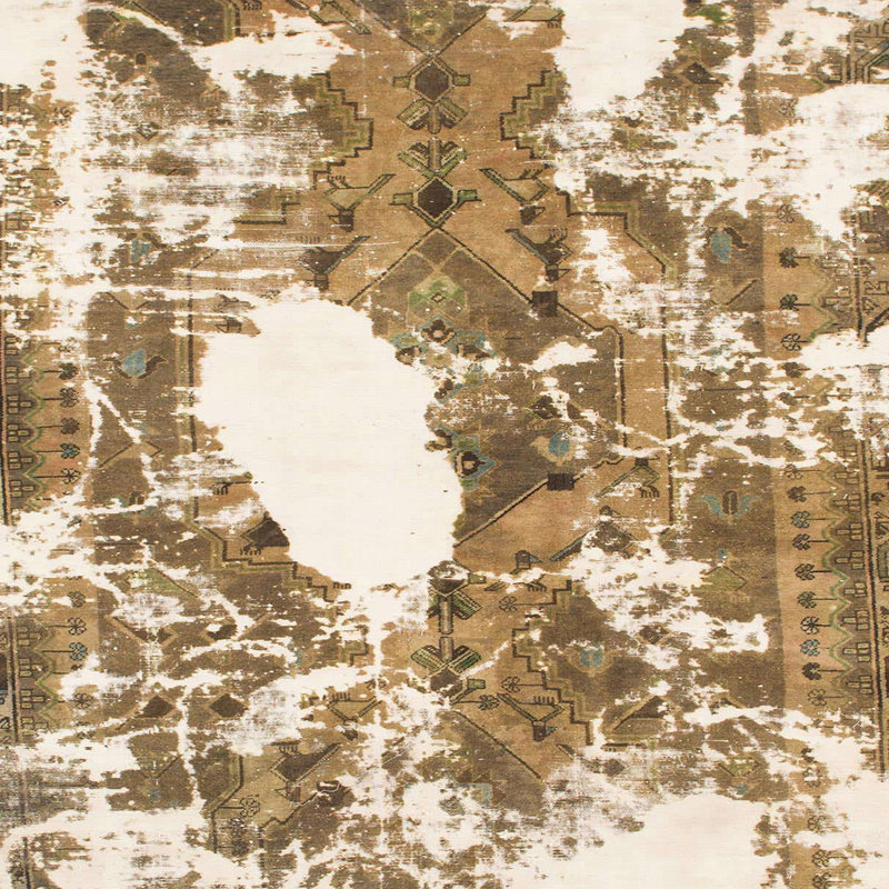 Tapis multicolore abstrait Statesville, Carré 6 pi