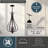Macalla 3-Light Dimmable Teardrop Lantern Chandelier -1454034