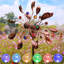Ornement Ketisha Solar Wind Spinner Emerald