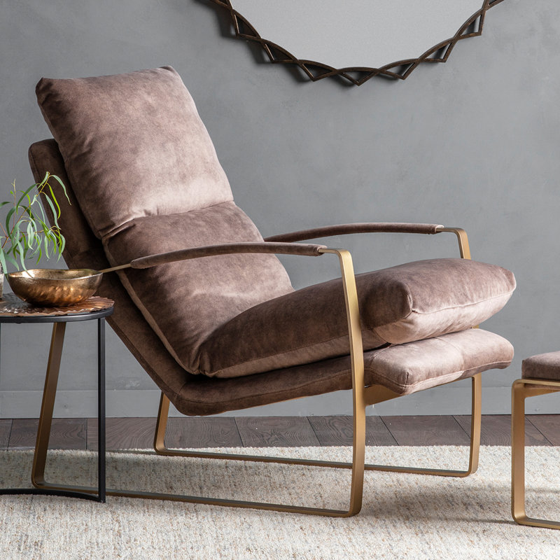 Carnbrock Upholstered Accent Chair, Brown