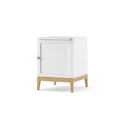 Elle 41cm W Solid + Manufactured Wood Bedside Table