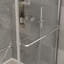 Porte de douche coulissante semi-sans cadre avec verre trempé de 1/4 po de l 44 po x H 70 po-101431679