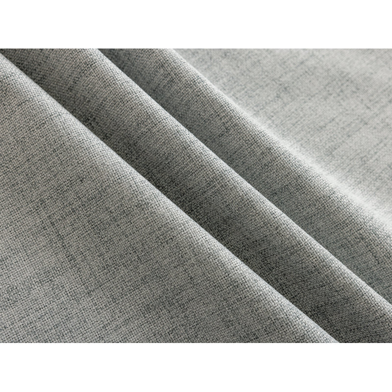 Leming 100% Polyester Burlap Blackout Curtains for Bedroom Grommets Curtains 2 Panels Set, Light Gray, 52" W x 96" L