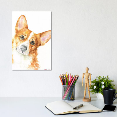 Corgi by George Dyachenko - Wrapped Canvas Painting