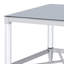 Table de bout carrée en acrylique trempé à miroir carré