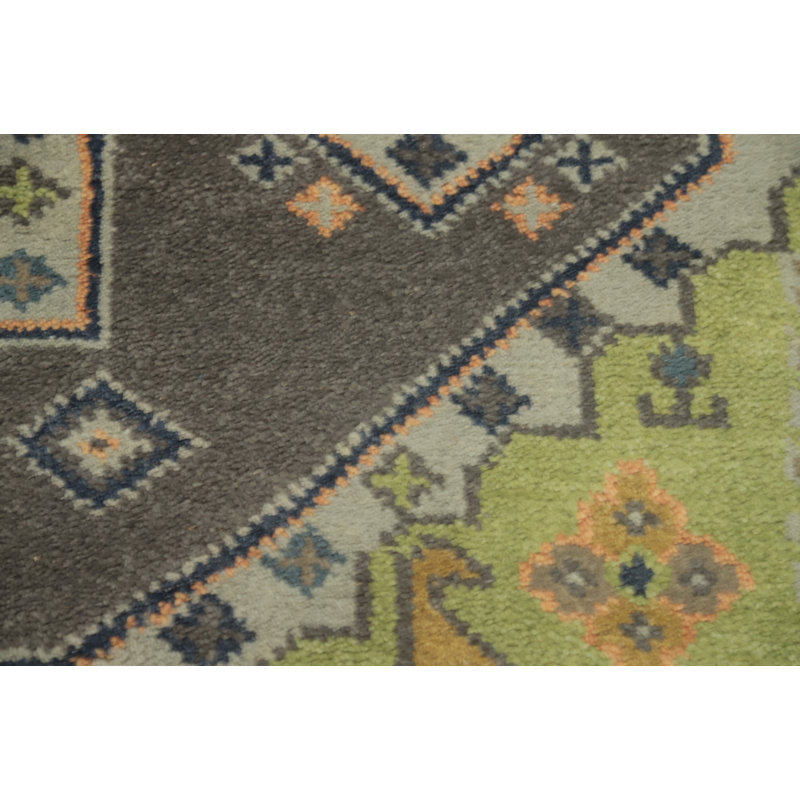 Tapis traditionnel en laine fait à la main Kazak 9 x 12