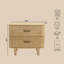 Table de chevet 2 tiroirs Solara-124410486