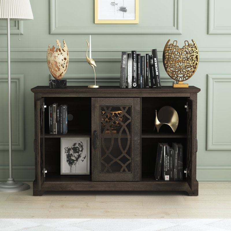 Allivia 45.7'' Wide Sideboard, Dark Dusty Oak