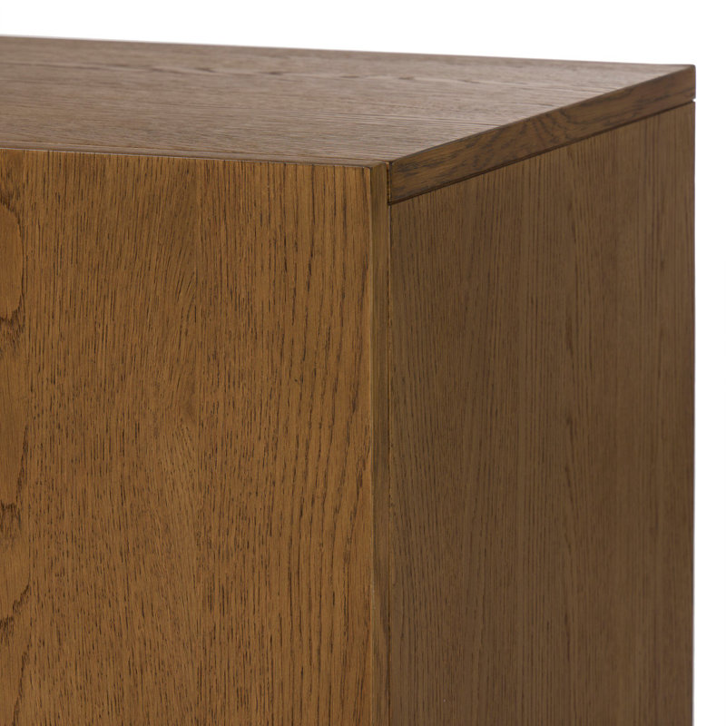 Rosedale Media Console, Amber Oak Veneer