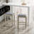 Upholstered Counter Stool with Solid Wood Frame-892540447-892540444