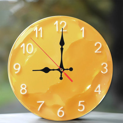 Yellow Gel Clock Face