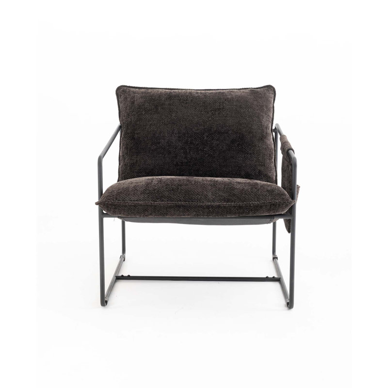 Kaizen Upholstered Armchair, Gold, Dark Gray , 2
